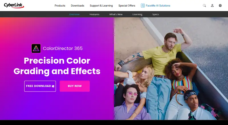 CyberLink ColorDirector's own site