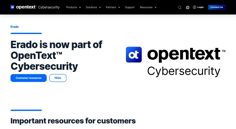 Erado Unified Archive's own site