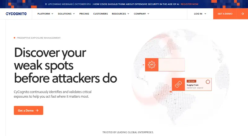 CyCognito Platform's own site
