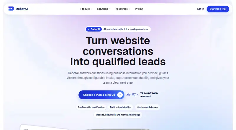 DaberAI's own site
