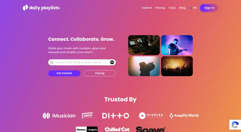 DailyPlaylists's own site
