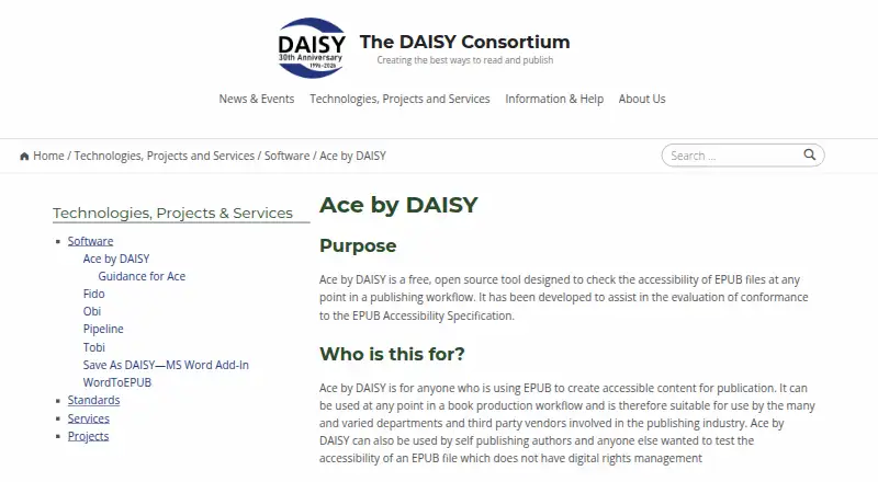 Ace by DAISY's own site