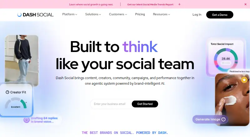 Dash Social's own site