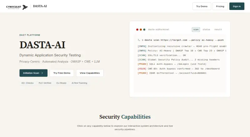 DASTA-AI's own site