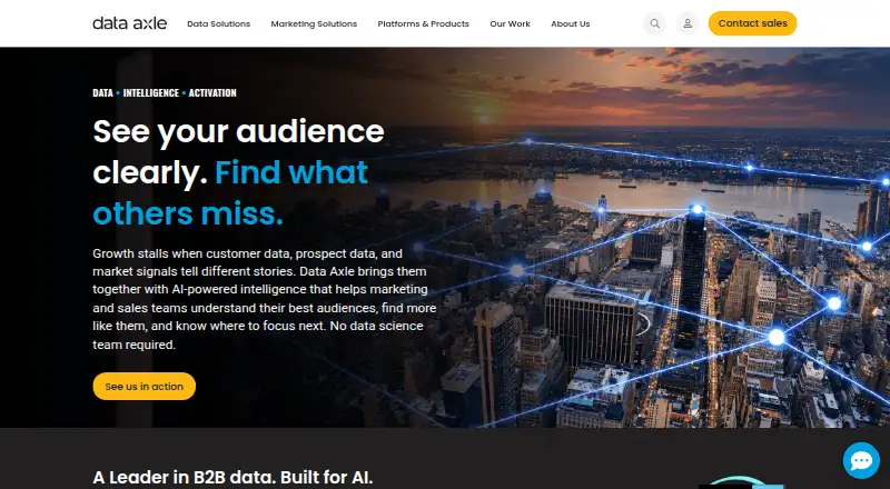 Data Axle's own site