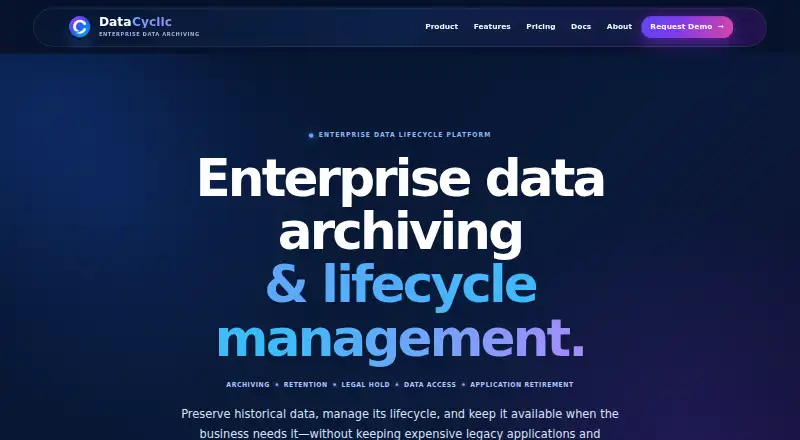Datacyclic's own site