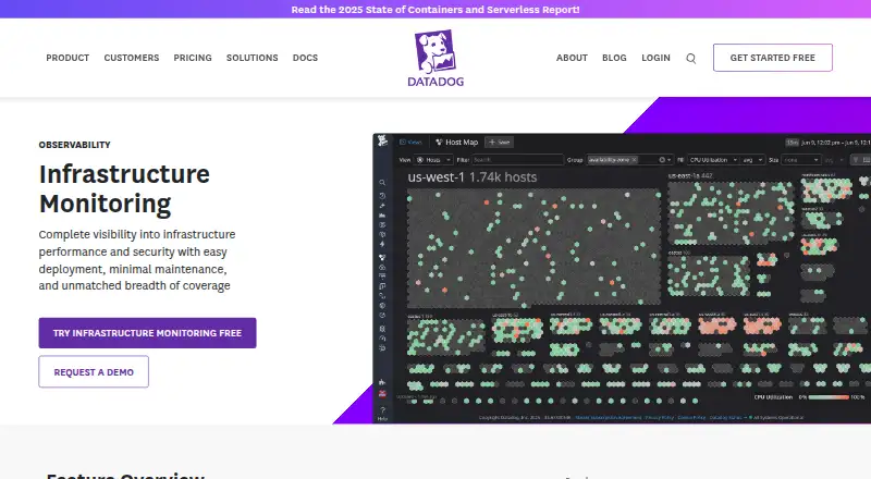 Datadog Infrastructure Monitoring's own site