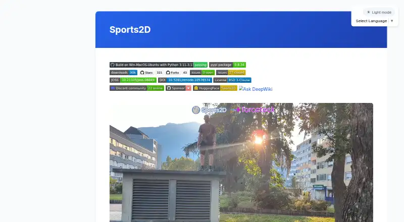 Sports2D's own site