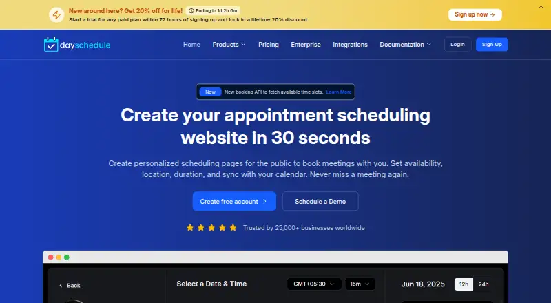 DaySchedule's own site