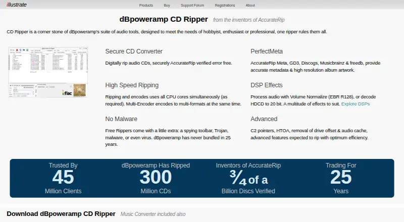 dBpoweramp CD Ripper's own site