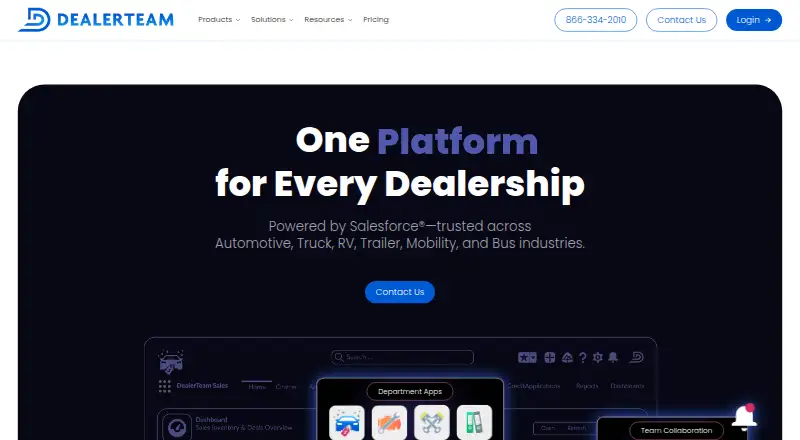 DealerTeam's own site
