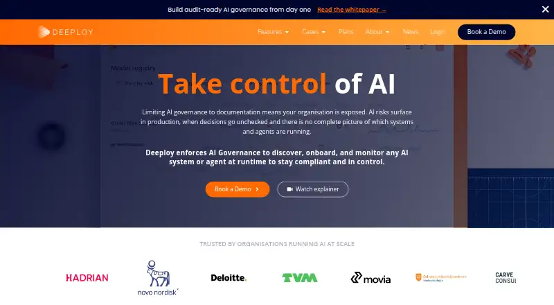 Deeploy's own site