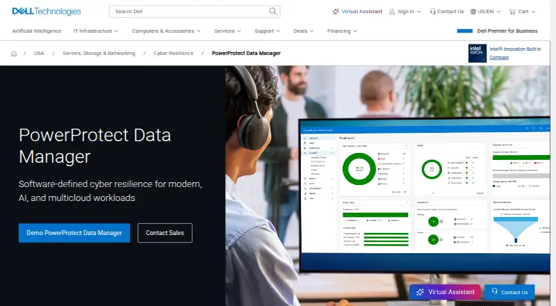 Dell PowerProtect Data Manager's own site