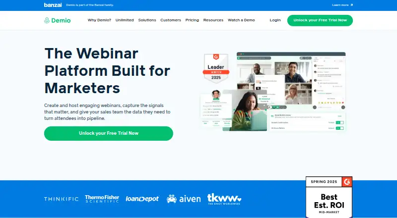 Demio's own site