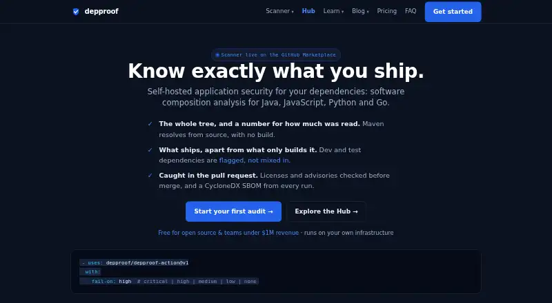 depproof's own site