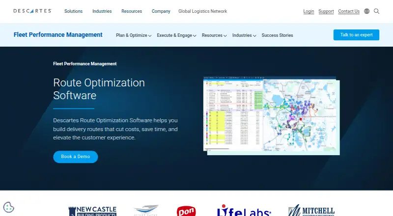 Descartes Route Planner's own site