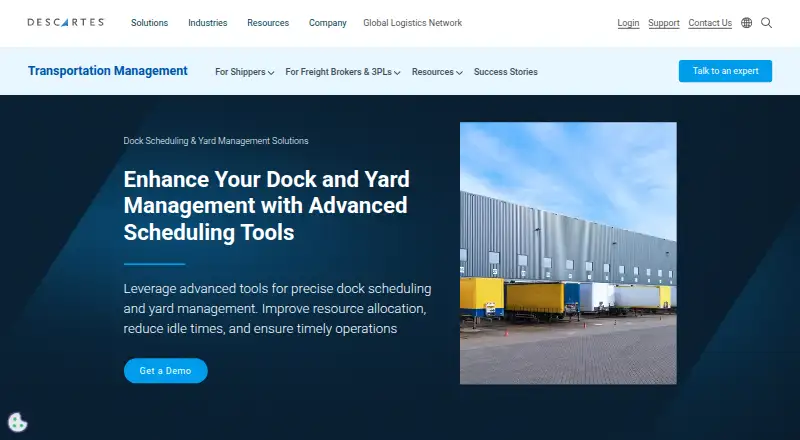 Descartes Dock Appointment Scheduling's own site