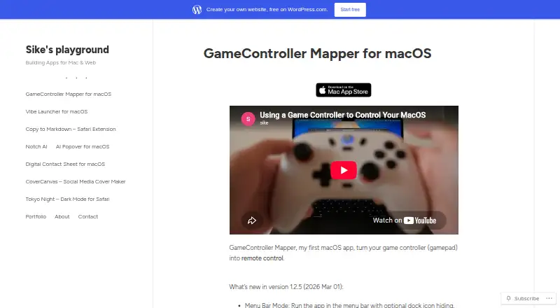 GameController Mapper's own site