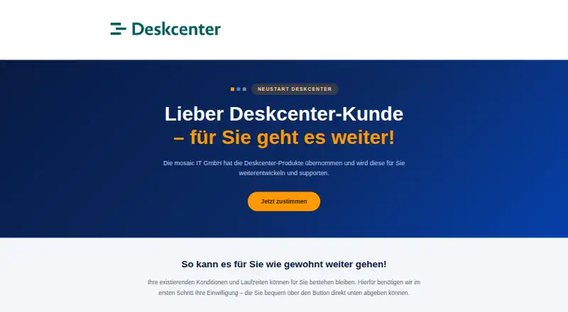 Deskcenter Management Suite's own site