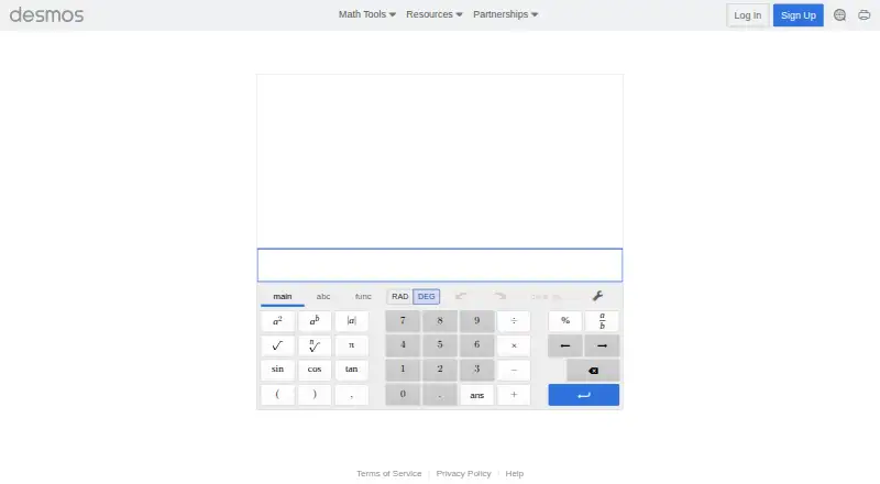 Desmos Scientific Calculator's own site