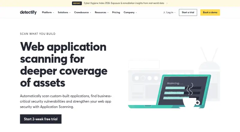 Detectify Application Scanning's own site
