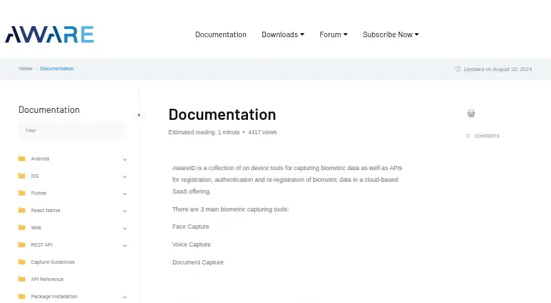 AwareID's own site