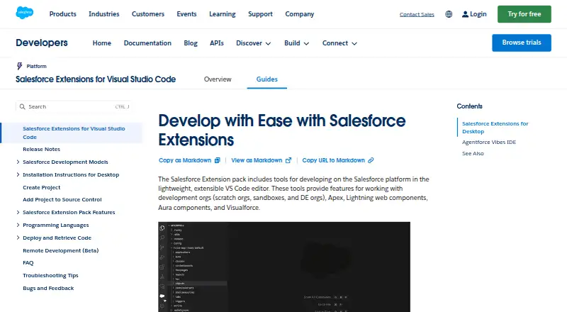 Salesforce Code Builder's own site