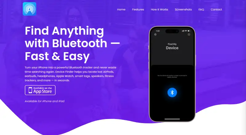 Device Finder: Bluetooth Scanner's own site