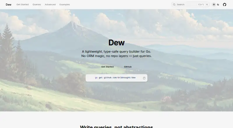 Dew's own site