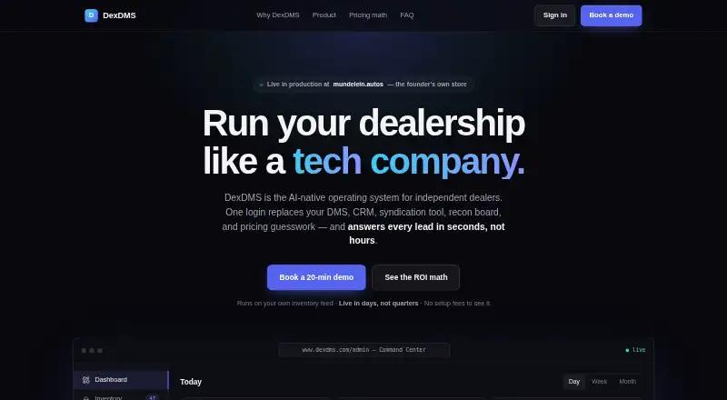 DexDMS's own site