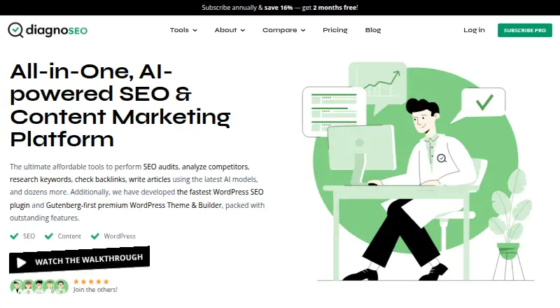DiagnoSEO's own site