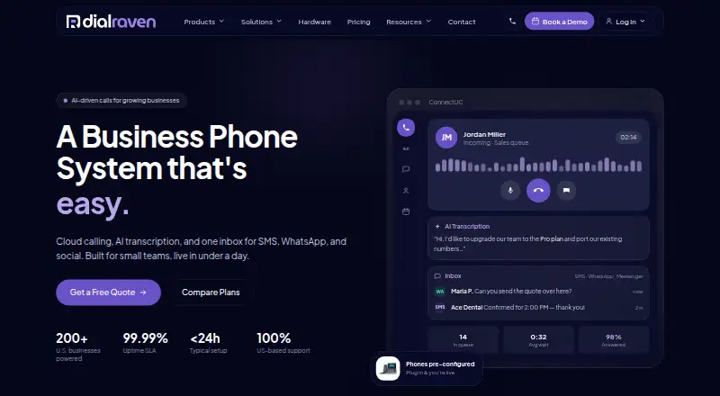 Dial Raven's own site
