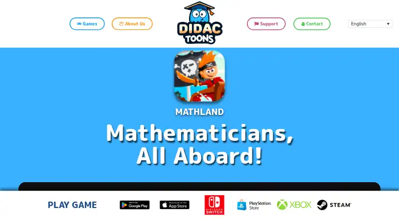 Math Land's own site