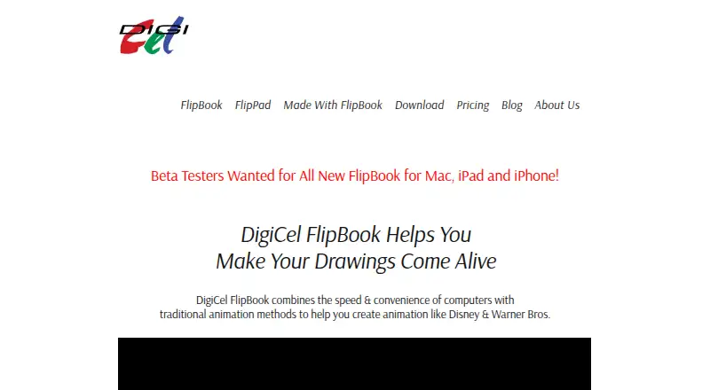 DigiCel FlipBook's own site