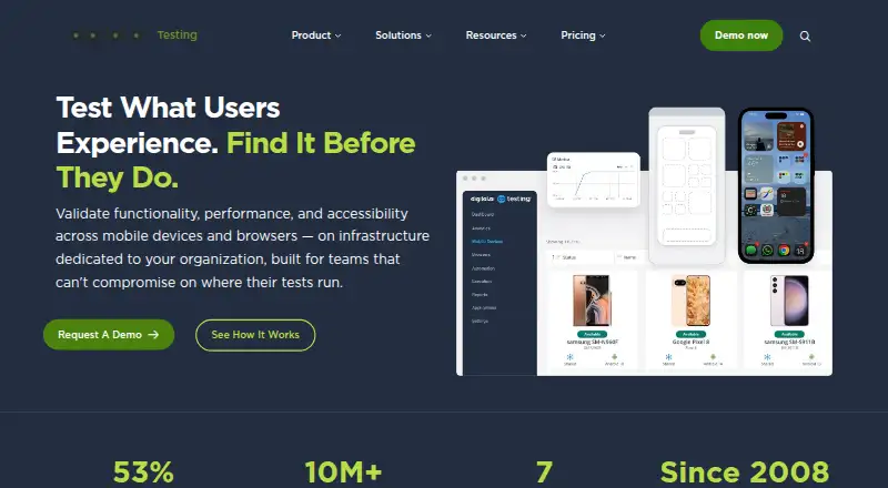 Digital.ai Continuous Testing's own site