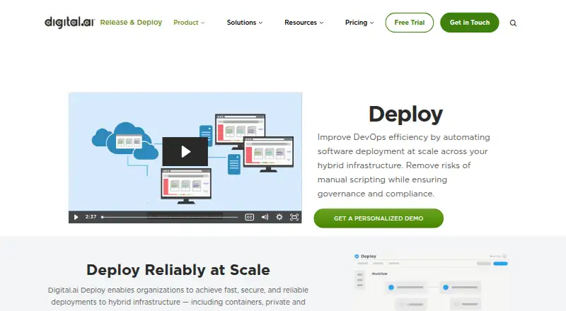 Digital.ai Deploy's own site