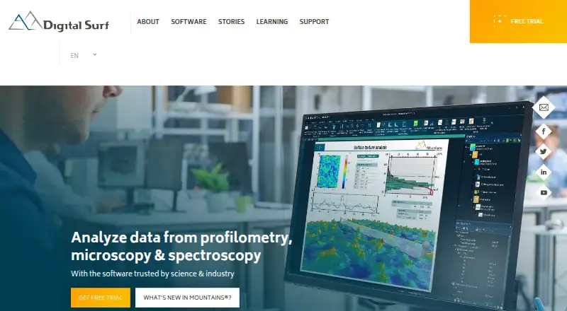 MountainsMap's own site
