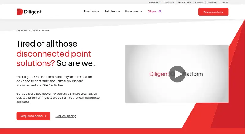 Diligent One's own site