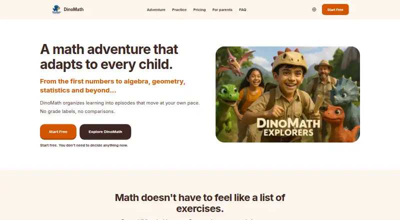 DinoMath's own site