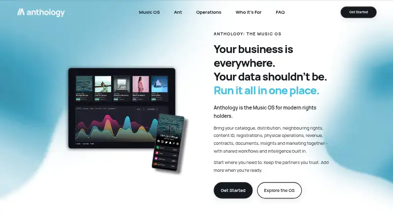 Anthology's own site
