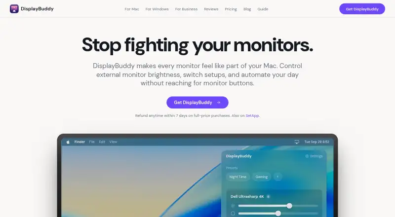 DisplayBuddy's own site