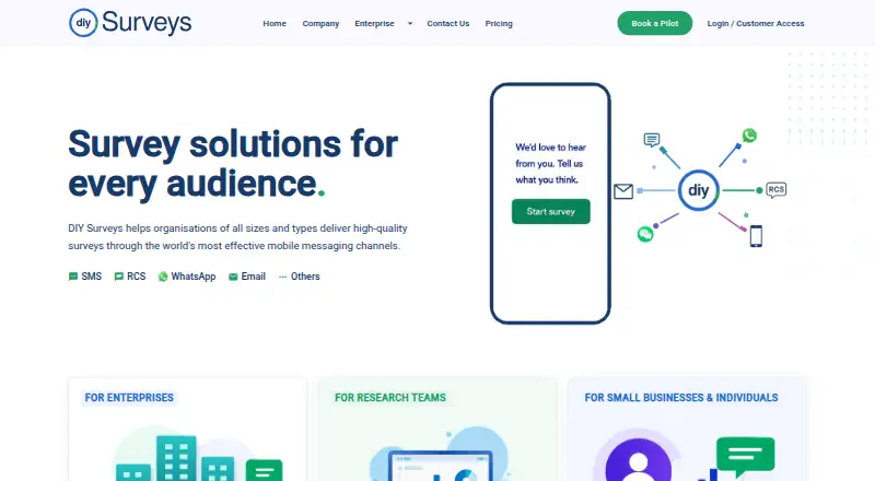 DIY Surveys's own site