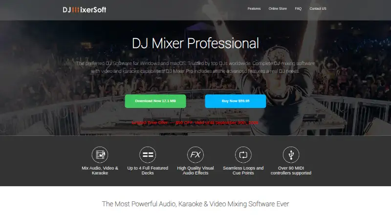 DJ Mixer Pro's own site