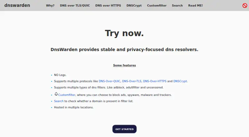 DNSwarden's own site