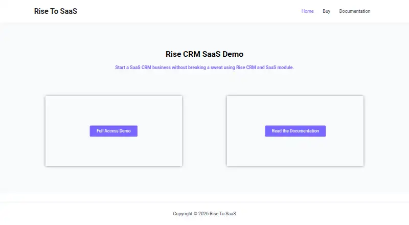 Rise To SaaS's own site