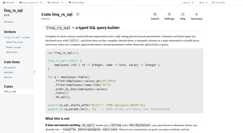 linq_rs_sql's own site