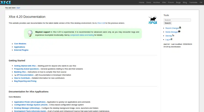 Xarchiver's own site