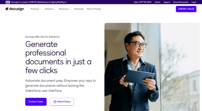 DocuSign Gen's own site
