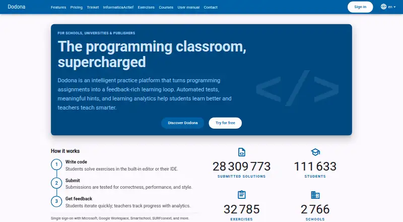 Dodona's own site