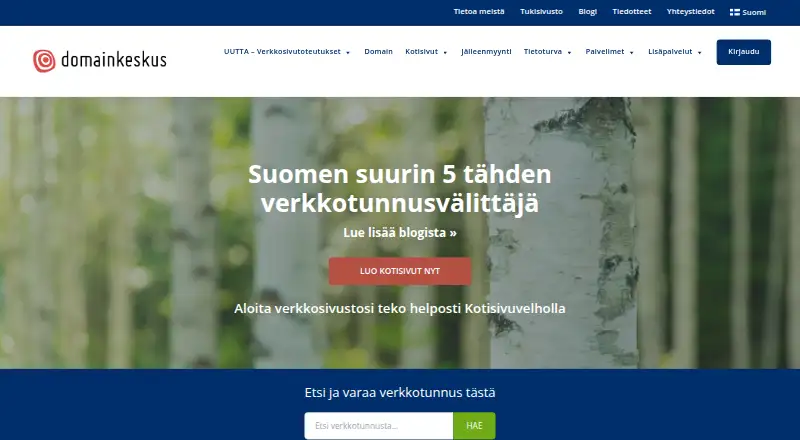 Domainkeskus's own site